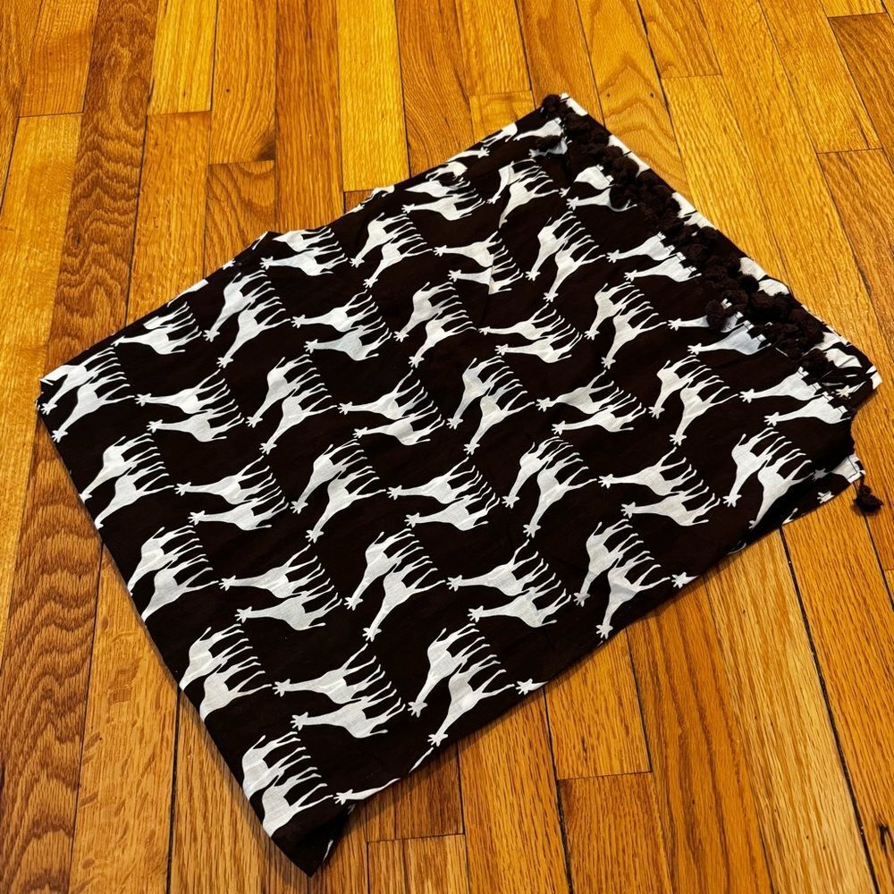 Kate Spade Giraffe Tassel Scarf